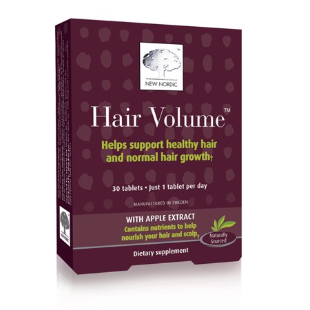 New Nordic Hair Volume Dietary Supplement Tablets, 30 count