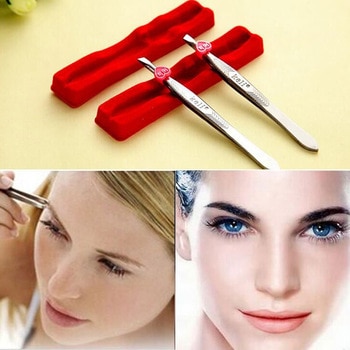 Pinzas Cejas Tweezers Professional Stainless Steel Eyebrow Makeup Nose Pliers To Pull The Beard Armpit Hair Tools Free Shipping