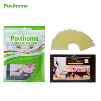 Povihome 170Pcs/17Bags Slimming Patch Slim Navel Stick Diet Products Weight Loss Burning Fat Cream Body Slim Patches D1126