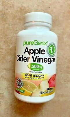 PureGenix Apple Cider Vinegar 1,500mg 100 Tabs / FREE SHIPPING!!!