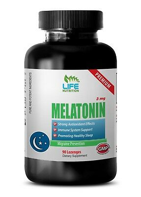 Sleep Aid Pills - Melatonin 3mg Natural Cherry Flavor - Boost Immune System 1B