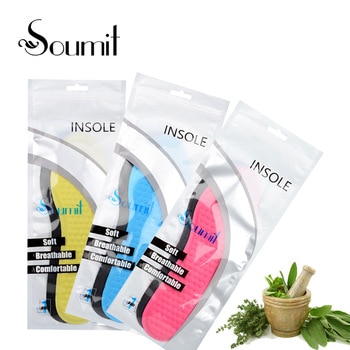 Soumit Chinese Herbology Elaborated Health care Insoles for Woman Foot Massage Sport Shoe Inserts Cushion Pads Palmilha Insole