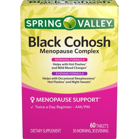 Spring Valley Black Cohosh Menopause Complex Tablets, 60 Ct