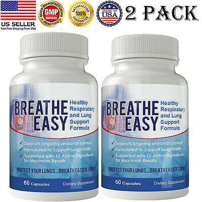 Supports Health Respiratory System Caps Clear Lungs Dietary Pills 2pk Free Ship