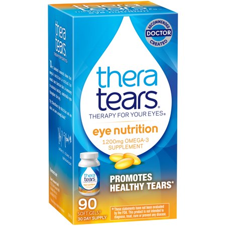 Thera Tears ® Eye Nutrition Omega-3 Supplement 1200mg Soft Gels 90 ct Bottle