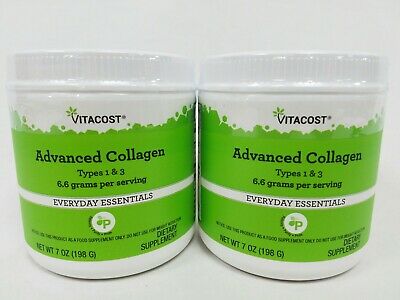 Vitacost Advanced Collagen Types 1 & 3 6.6 g Per Serving Lot of 2 11/2020