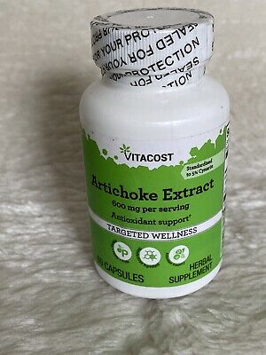 Vitacost Artichoke Extract - Standardized -- 600 mg per serving - 60 Capsules