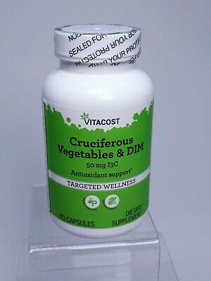 Vitacost Cruciferous Vegetables & DIM - 60 Capsules - NEW SEALED