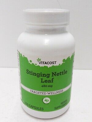 Vitacost Stinging Nettle Leaf -- 480 mg - 100 Capsules- MFG 03/2019