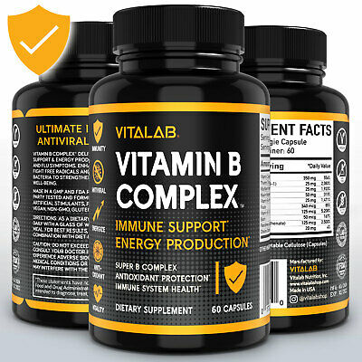 Vitamin B Complex Sustained Release Vitamin B1, B2, B3, B6, B12 High Potency