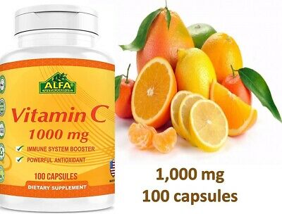 Vitamin C 1000mg 100 CAPS vitamina capsules 1000 mg inmune system EXP 03/23