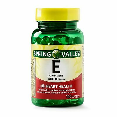 Vitamin E Heart Health Supplement 100 Softgel Capsules