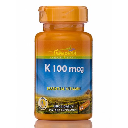 Vitamin K 100 mcg - 30 Capsules by Thompsons