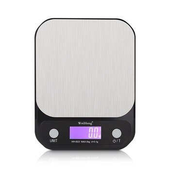 WeiHeng 10000g 1g Stainless Steel Digital Kitchen Scale Food Baking Diet Cooking Measure Tool 10kg Weight Balance LCD Backlight